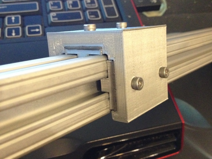 Linear bearing system for 1" aluminium extrusion